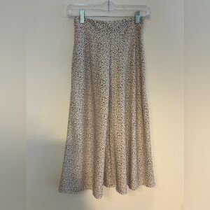 Altar'd State Black and Cream Maxi Skirt